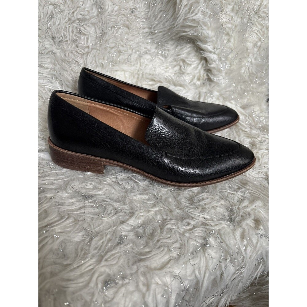 Madewell Frances Loafer Black Leather Slip On Shoes H2419 Womens 8